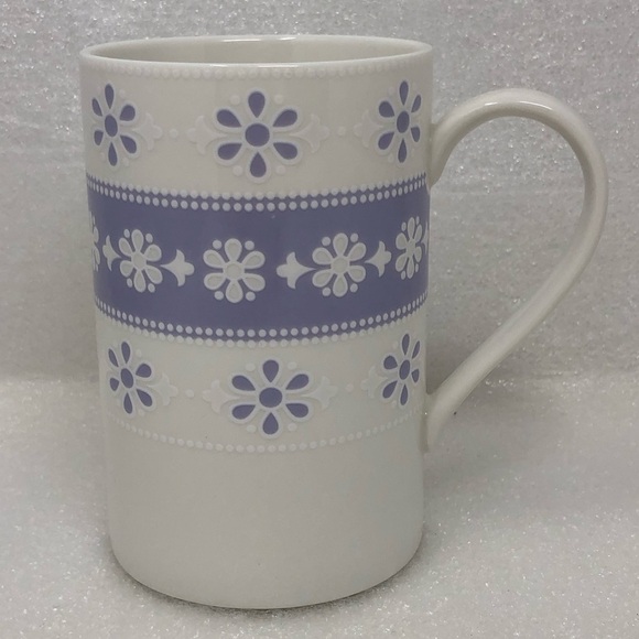 LENOX Mug Purple Lavender And White Flower Design Coffee Tea - Picture 3 of 8